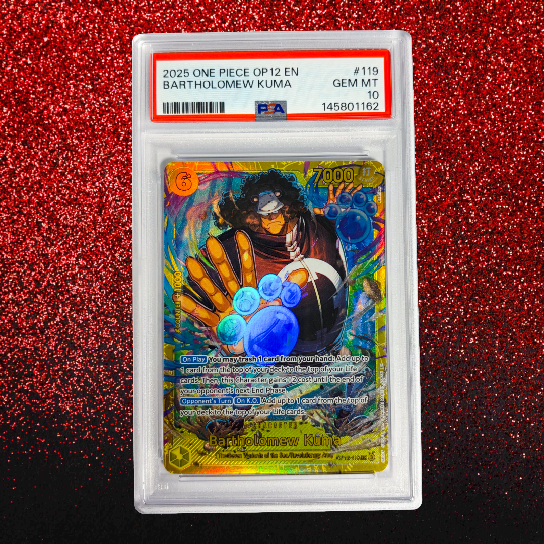 Bartholomew Kuma #119 PSA 10 Gem Mint - 2025 One Piece OP12-Legacy of the Master