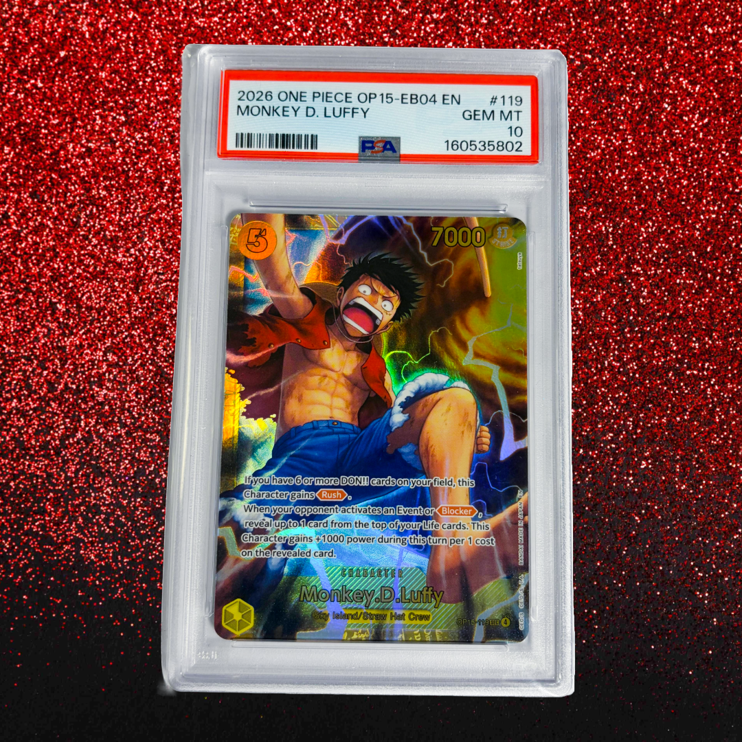 Monkey D. Luffy #119 PSA 10 Gem Mint - 2026 One Piece OP15-EB04-Adventure on Kami's Island