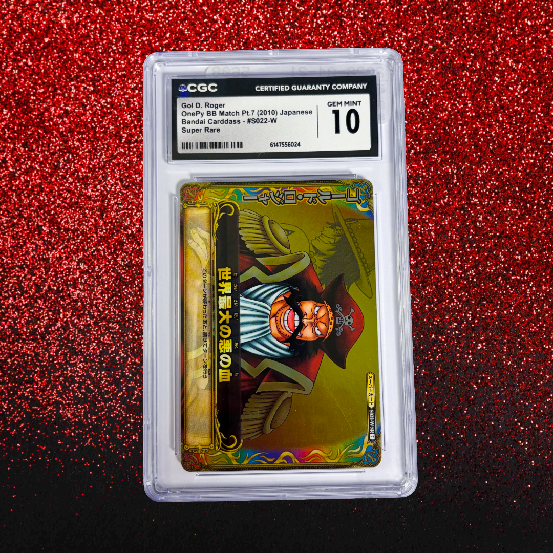 Gol D. Roger #S022-W CGC 10 Gem Mint - 2010 One Piece OnePy Berry Berry Match Vol.7 Super Rare