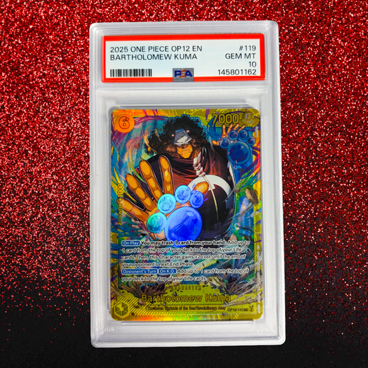Bartholomew Kuma #119 PSA 10 Gem Mint - 2025 One Piece OP12-Legacy of the Master