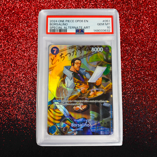 Borsalino #051 PSA 10 Gem Mint - 2024 One Piece OP06-Wings of the Captain Special Alternate Art