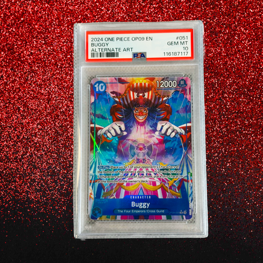 Buggy #051 PSA 10 Gem Mint - 2024 One Piece OP09-Emperors in the New World Alternate Art