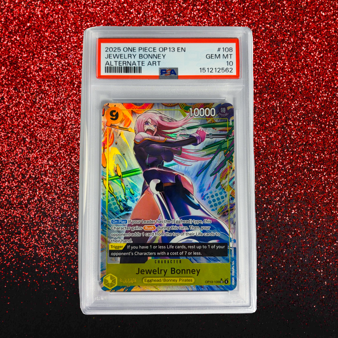 Jewelry Bonney #108 PSA 10 Gem Mint - 2025 One Piece OP13-Carrying on His Will Alternate Art