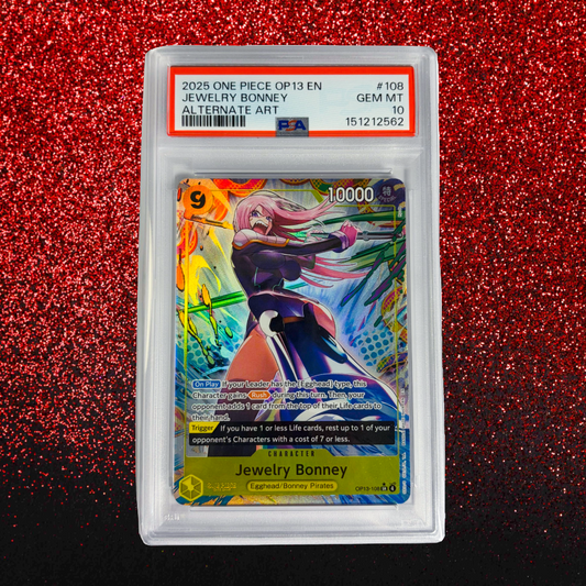Jewelry Bonney #108 PSA 10 Gem Mint - 2025 One Piece OP13-Carrying on His Will Alternate Art
