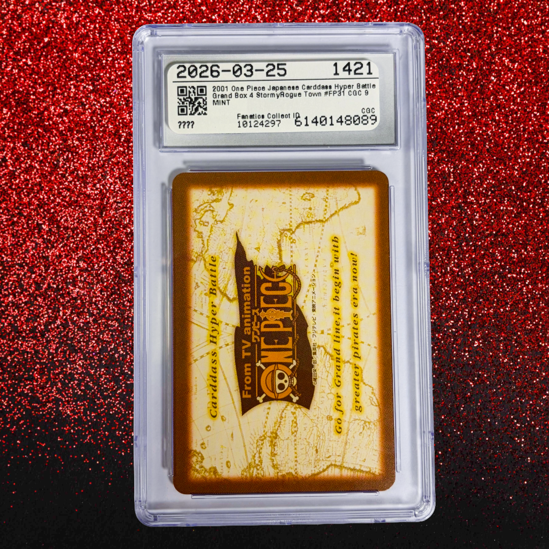 Stormy Rogue Town #FP31 CGC 9 - 2001 One Piece Carddass Hyper Battle Grand Box 4 (Japanese)
