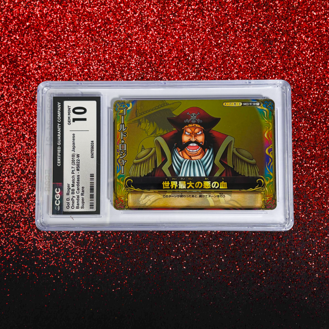 Gol D. Roger #S022-W CGC 10 Gem Mint - 2010 One Piece OnePy Berry Berry Match Vol.7 Super Rare