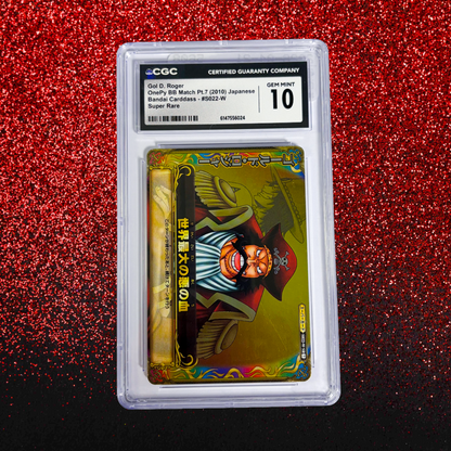 Gol D. Roger #S022-W CGC 10 Gem Mint - 2010 One Piece OnePy Berry Berry Match Vol.7 Super Rare